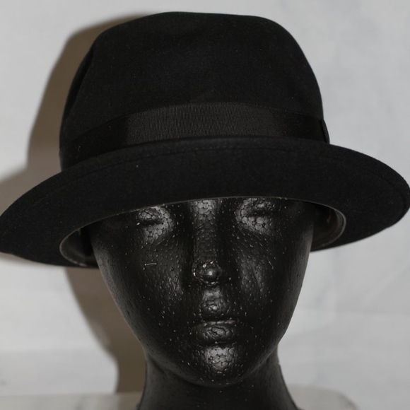 Dobb\'s Black Wool Feathered Fedora Hat main image 4
